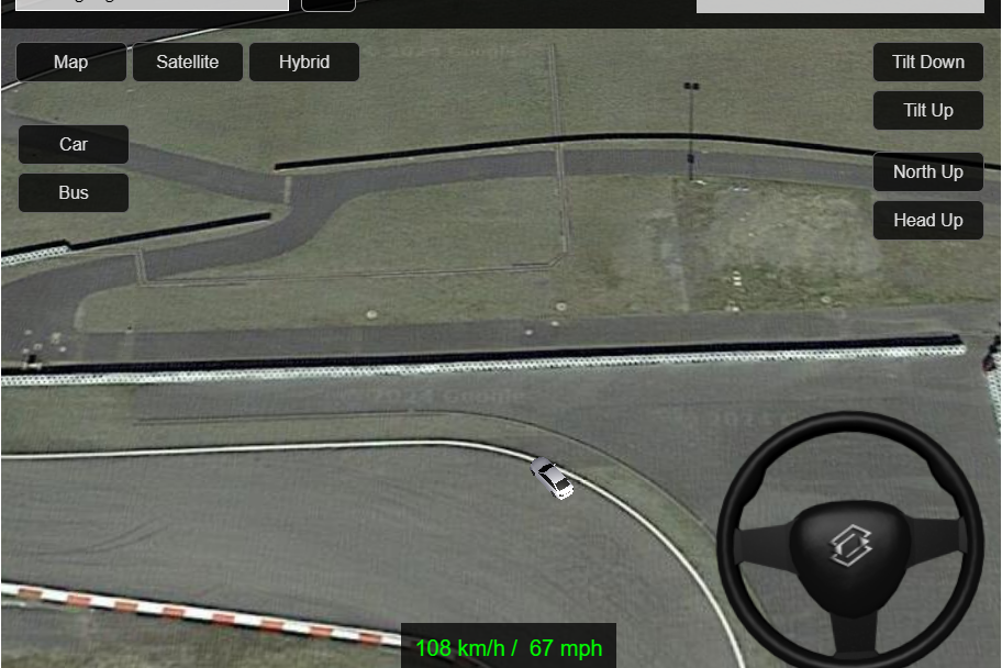 Google Maps Driving Simulator Lets You Race Literally